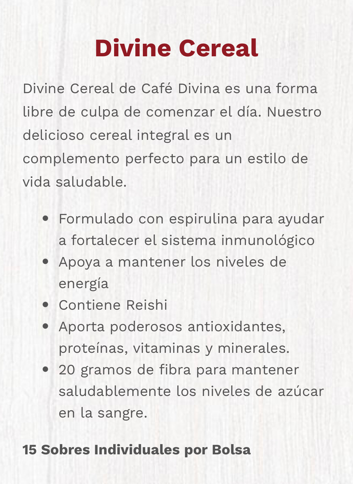 DIVINA CEREAL